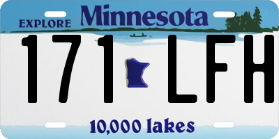 MN license plate 171LFH