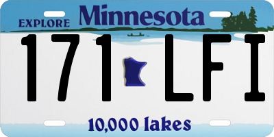 MN license plate 171LFI
