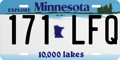 MN license plate 171LFQ