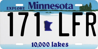 MN license plate 171LFR