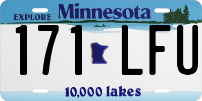 MN license plate 171LFU