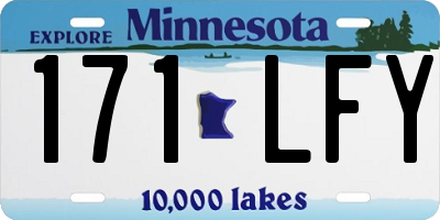 MN license plate 171LFY