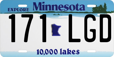 MN license plate 171LGD