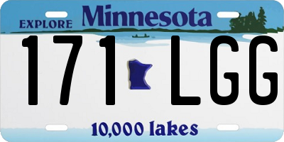 MN license plate 171LGG