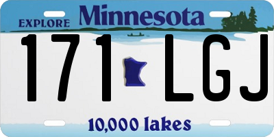 MN license plate 171LGJ