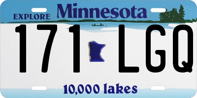 MN license plate 171LGQ