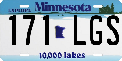 MN license plate 171LGS