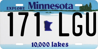 MN license plate 171LGU