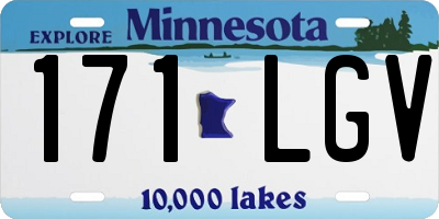 MN license plate 171LGV