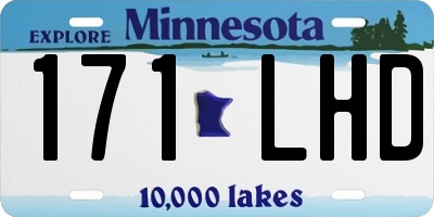 MN license plate 171LHD