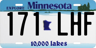 MN license plate 171LHF