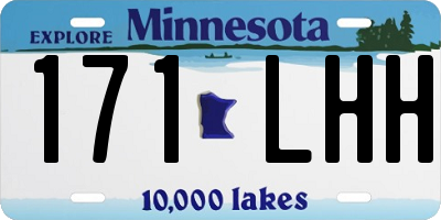 MN license plate 171LHH