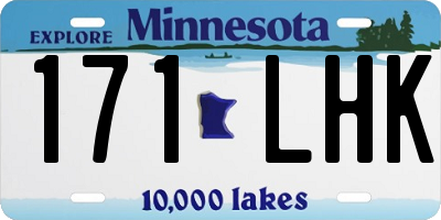 MN license plate 171LHK