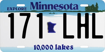 MN license plate 171LHL
