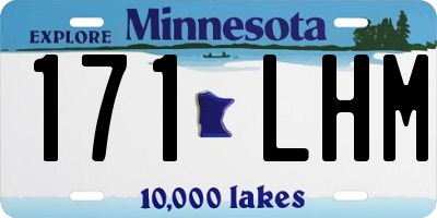 MN license plate 171LHM