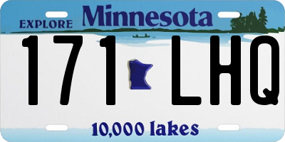 MN license plate 171LHQ