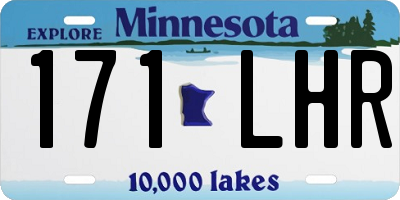 MN license plate 171LHR