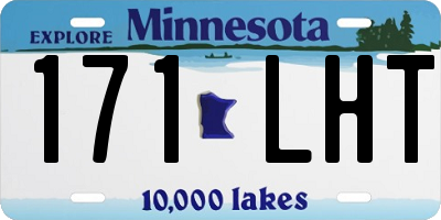 MN license plate 171LHT