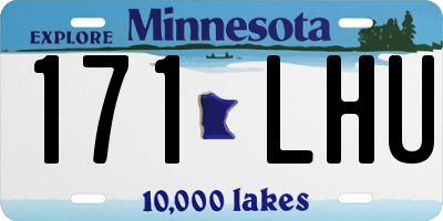 MN license plate 171LHU
