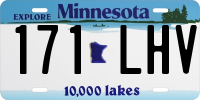 MN license plate 171LHV