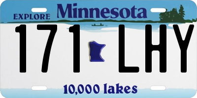 MN license plate 171LHY