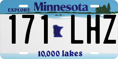 MN license plate 171LHZ