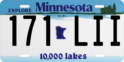 MN license plate 171LII