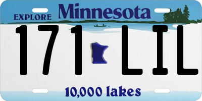 MN license plate 171LIL