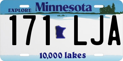MN license plate 171LJA