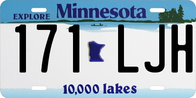 MN license plate 171LJH