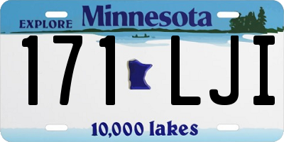 MN license plate 171LJI