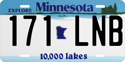 MN license plate 171LNB