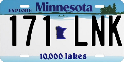 MN license plate 171LNK