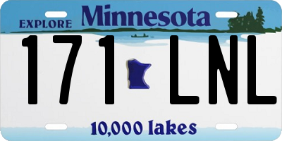 MN license plate 171LNL