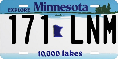 MN license plate 171LNM