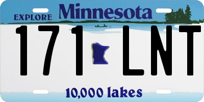 MN license plate 171LNT