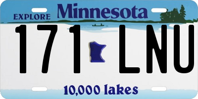 MN license plate 171LNU