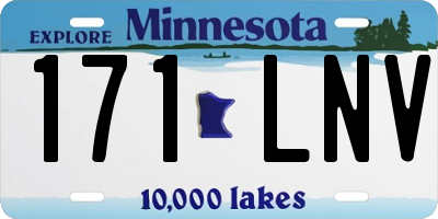 MN license plate 171LNV