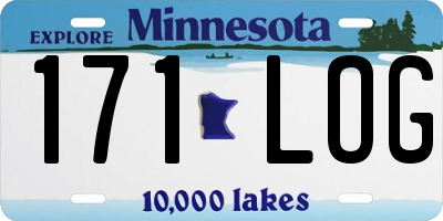 MN license plate 171LOG
