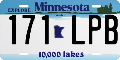 MN license plate 171LPB