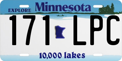 MN license plate 171LPC
