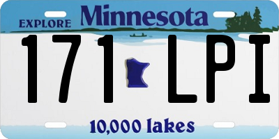 MN license plate 171LPI
