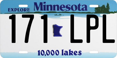 MN license plate 171LPL