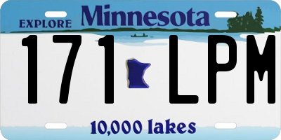 MN license plate 171LPM