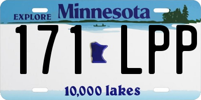 MN license plate 171LPP