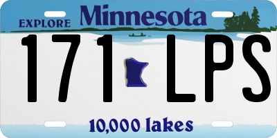 MN license plate 171LPS