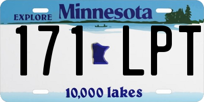 MN license plate 171LPT