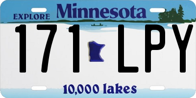 MN license plate 171LPY