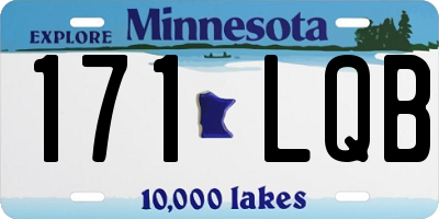 MN license plate 171LQB