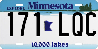 MN license plate 171LQC